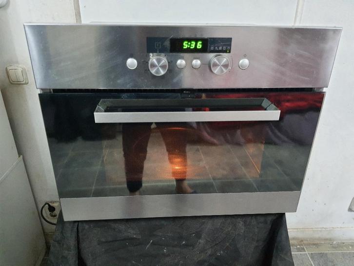 Inbouw IKEA RVS combi magnetron heteluchtoven werkt Perfect, Witgoed en Apparatuur, Magnetrons, Zo goed als nieuw, Inbouw, Combimagnetron