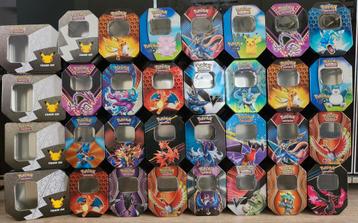 Gevulde Pokémon blikken, boxen of mini tins beschikbaar voor biedingen