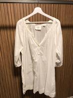 H&M LOGG wit lange blouse tuniek jurk mt 46 zakken katoen, Kleding | Dames, Blouses en Tunieken, H&M, Wit, Zo goed als nieuw, Maat 46/48 (XL) of groter