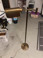 Staande lamp koperkleur, Huis en Inrichting, Lampen | Vloerlampen, Ophalen, Gebruikt, Metaal, Koper