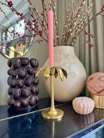 Kandelaar vintage palmboom goud messing hollywood regency, Huis en Inrichting, Woonaccessoires | Kandelaars en Kaarsen, Gebruikt