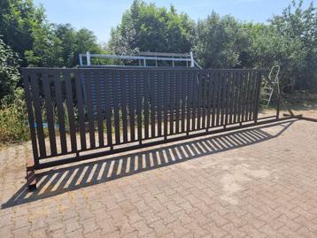 Schuifpoort 500x150cm verticale spijlen NIEUWE VOORRAAD! beschikbaar voor biedingen