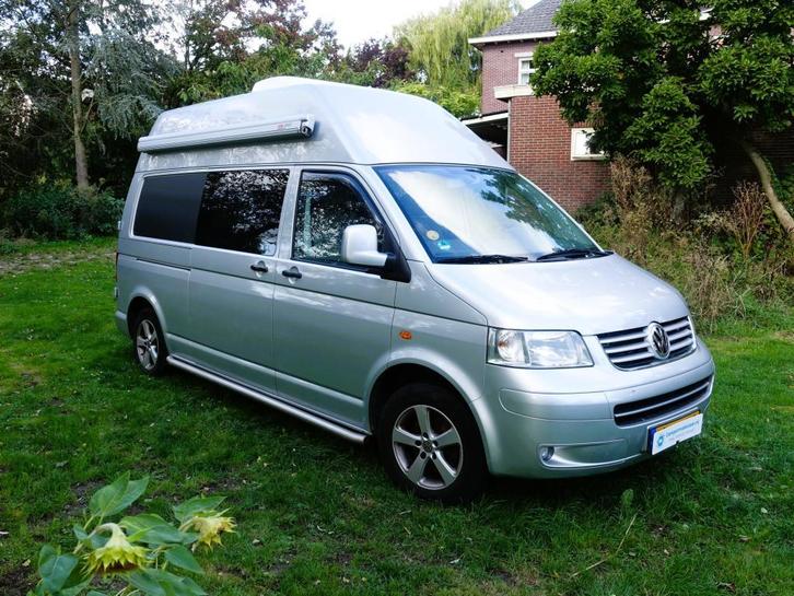 Superfijne Volkswagen T5 2.5 TDI 174 pk 4Motion, Caravans en Kamperen, Campers, Bedrijf, tot en met 2, Buscamper of Camperbus