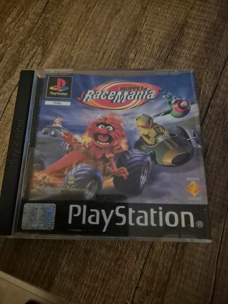 Muppet Race Mania - PlayStation 1, Spelcomputers en Games, Games | Sony PlayStation 1, Gebruikt, Racen en Vliegen, 1 speler, Vanaf 3 jaar
