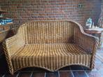 Rotan bankje en stoel, Huis en Inrichting, Ophalen, Gebruikt, Tweepersoons, 75 tot 100 cm