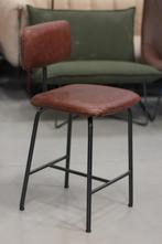 Nieuwe luxe barstoelen Zipp metaal leer kookeiland keuken, Huis en Inrichting, Ophalen, 5 krukken of meer, Met voetsteun, 60 tot 90 cm