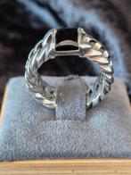 Zilveren Buddha to Buddha Ring met zwarte onyx, Sieraden, Tassen en Uiterlijk, Ringen, Zilver zolder, Ophalen of Verzenden, Zo goed als nieuw