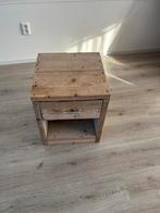 Steigerhout kastje met lade, Ophalen, Zo goed als nieuw, Rechthoekig, 75 cm of meer