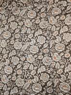 9430 Vintage bloemen gordijnen overgordijnen  70s swiet, Gebruikt, Verzenden, 200 cm of meer, Vintage 70s