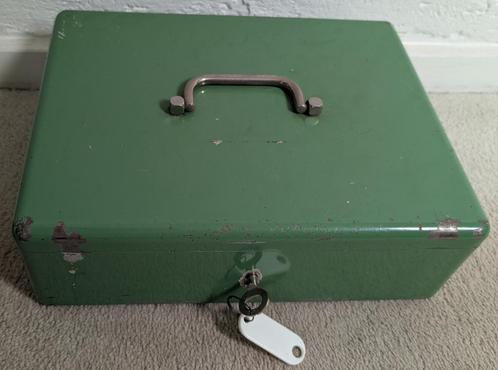 Lips metalen geldkist, Huis en Inrichting, Woonaccessoires | Kisten, Gebruikt, Minder dan 50 cm, Minder dan 50 cm, 50 tot 100 cm