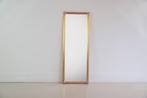 gouden rechthoekige spiegel zilveren bladeren, Ophalen, Minder dan 50 cm, Gebruikt, 100 tot 150 cm