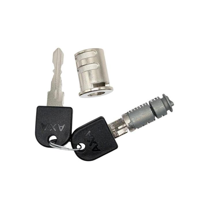 Stella AXA Accu slotcilinder met 2 sleutels, Fietsen en Brommers, Fietsaccessoires | Fietsaccu's, Nieuw, Verzenden