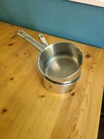 2 steelpannetje rvs hema, Ophalen of Verzenden, Zo goed als nieuw, Rvs, Pannenset