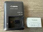 Originele Canon CB-2LVE Acculader met Canon NB-4L Accu, Ophalen of Verzenden, Gebruikt