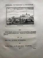090 / Leiderdorp Kopergravure 1731, Antiek en Kunst, Kunst | Etsen en Gravures, Ophalen of Verzenden