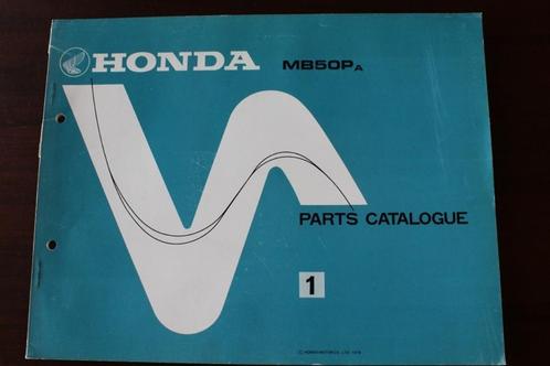 Honda MB50Pa 1979 parts catalogue MB50 P onderdelen boek, Fietsen en Brommers, Handleidingen en Instructieboekjes, Gebruikt, Ophalen of Verzenden