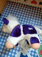 Milka koe knuffel met bel om nek 22 cm groot, Ophalen of Verzenden, Zo goed als nieuw, Koe