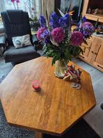 Hoekige Eiken Salontafel, Gebruikt, 100 tot 150 cm, Eikenhout, Minder dan 50 cm