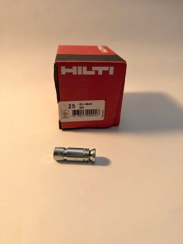 Hilti HSC-I M8x40 inslag ankers (nieuw), Ophalen, Nieuw, Pluggen, Minder dan 50 mm