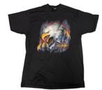 HARLEY DAVIDSON VINTAGE BLACK T-SHIRT 3D EMBLEM EAGLE CLAW S, Ophalen, Info@taurusvintage.nl, Zwart, Harley Davidson