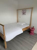 Ikea Gjöra bed 140x200 incl lattenbodem en nachtkastje, Ophalen, Zo goed als nieuw, Tweepersoons