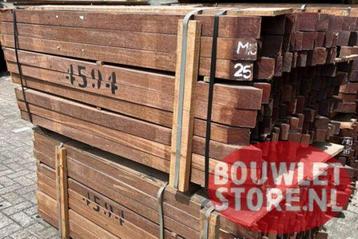 Hardhouten palen - tuinpalen - 65 x 65 mm - tuinhout beschikbaar voor biedingen