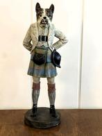 Schotse Bulldog met quilt . 48 cm hoog., Huis en Inrichting, Woonaccessoires | Overige, Ophalen of Verzenden, Zo goed als nieuw