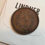 Azoren 5 reis 1901, Postzegels en Munten, Ophalen of Verzenden, Overige landen, Losse munt