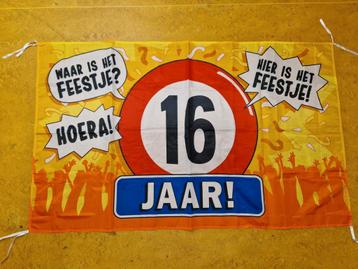 Nieuwe gevel  Verjaardag Vlag  16 JAAR beschikbaar voor biedingen