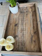 Dienblad van steigerhout, Ophalen, Zo goed als nieuw, Rechthoekig, Hout