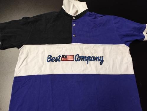 casuals polo: Best Company...two tone VINTAGE wk13.hooligans, Kleding | Heren, T-shirts, Gedragen, Overige maten, Zwart, Verzenden