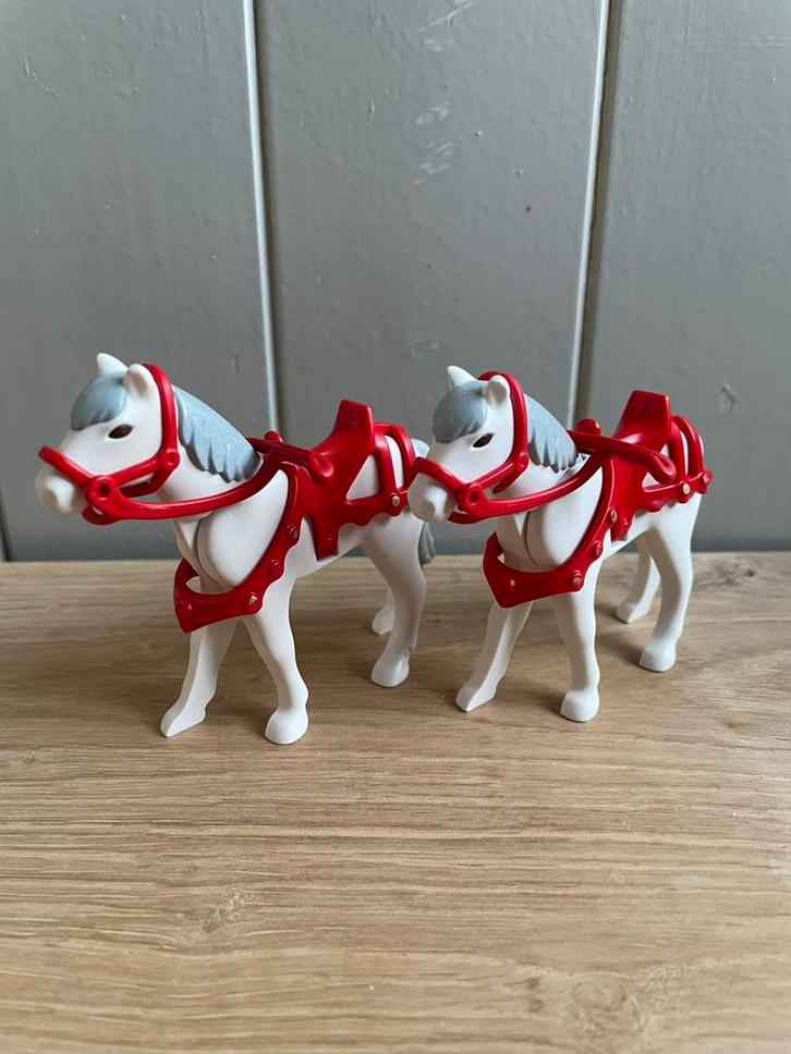 Playmobil paard Sinterklaas mét teugels Americo Sint Piet, Kinderen en Baby's, Speelgoed | Playmobil, Zo goed als nieuw, Los playmobil