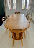Eettafel hout inschuifbaar, Huis en Inrichting, Tafels | Eettafels, Ophalen, 200 cm of meer, 50 tot 100 cm, Zo goed als nieuw