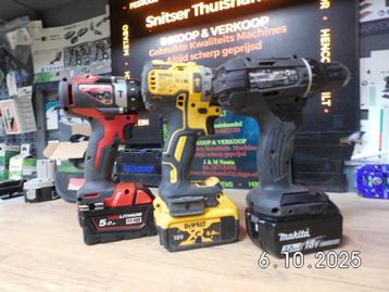 3 x Accu Boor/Schroefmachine. beschikbaar voor biedingen