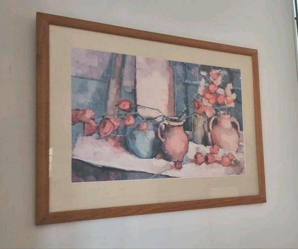 Sarah Spackman artprint stilleven in houten lijst  80x60cm, Huis en Inrichting, Woonaccessoires | Schilderijen, Tekeningen en Foto's