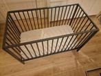Ledikant 124x65 antraciet + Aerosleep matraspakket + 3x hoes, Kinderen en Baby's, Babywiegjes en Ledikanten, Ophalen, Gebruikt