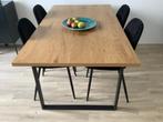 Eettafel, Huis en Inrichting, Tafels | Eettafels, Ophalen, 50 tot 100 cm, Zo goed als nieuw, Metaal