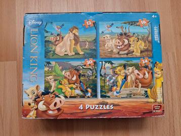 Lion King Puzzels - 4 in 1 beschikbaar voor biedingen