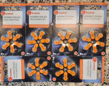 6 pakjes nieuwe hoorbatterijen, Oranje Knoopcellen  beschikbaar voor biedingen