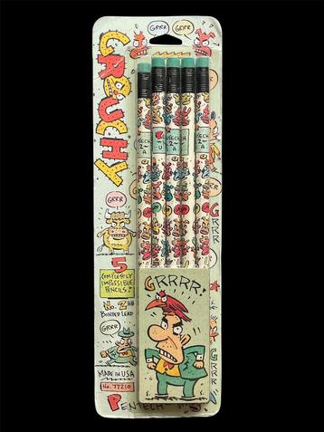 Grouchy vintage potloden ca. 1992, in verpakking beschikbaar voor biedingen