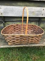 Vintage spanen hengselmand, Huis en Inrichting, Ophalen, Rechthoekig, Riet