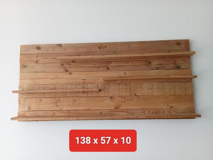 Houten WandBoord met 4 planken, Doe-het-zelf en Verbouw, Hout en Planken, Zo goed als nieuw, Overige typen, Overige houtsoorten