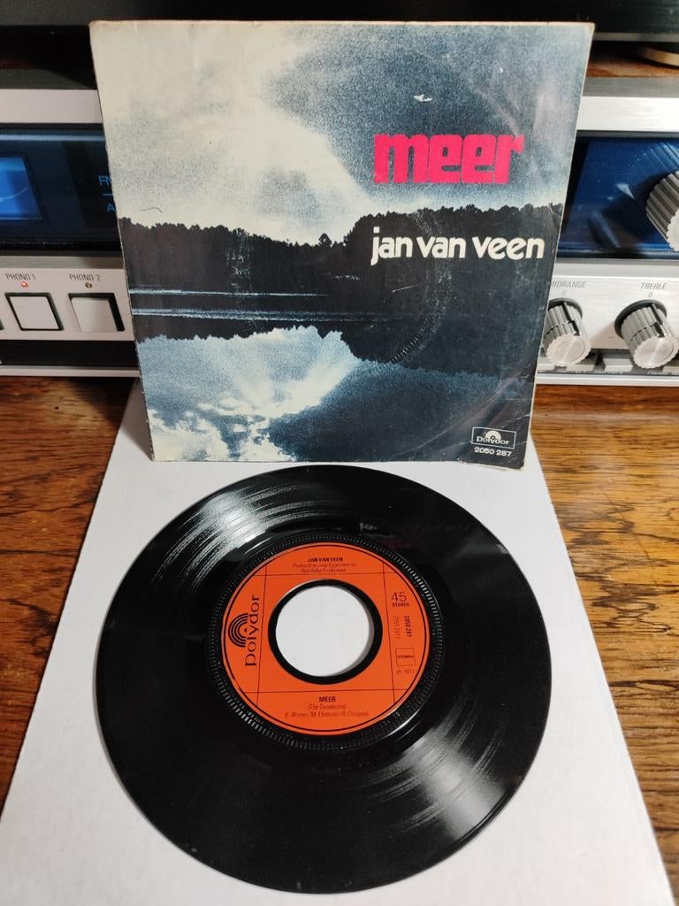 Jan van Veen - Meer Single, 7 inch, Single, Ophalen of Verzenden, Zo goed als nieuw