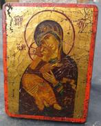 Russische Ikoon ~1900, Moeder of god van Vladimir,, Antiek en Kunst, Antiek | Religie, Ophalen of Verzenden