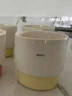ROYCO SOEPKOMMEN 2 st. GEEL, Huis en Inrichting, Keuken | Tupperware, Ophalen of Verzenden, Zo goed als nieuw, Crème, Beker of Kan