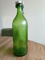 Kristaly groene glazen fles, Antiek en Kunst, Ophalen of Verzenden