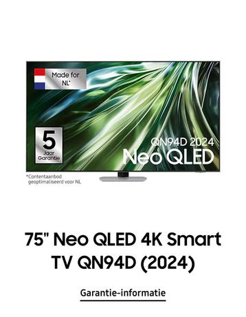 Samsung neo qled 75inch N94D / Soundbar Hw-Q600C Nieuw+extra beschikbaar voor biedingen
