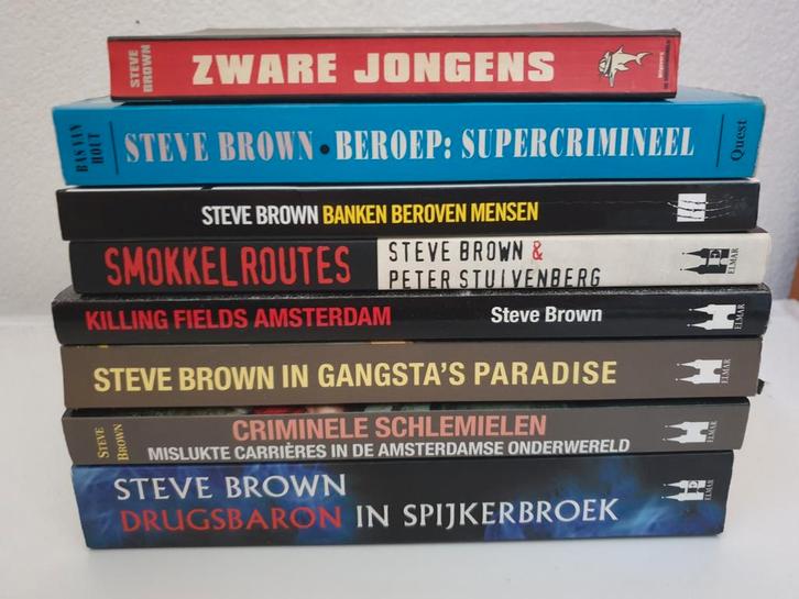 Steve Brown Boeken Collectie, Boeken, Overige Boeken, Gelezen, Ophalen of Verzenden