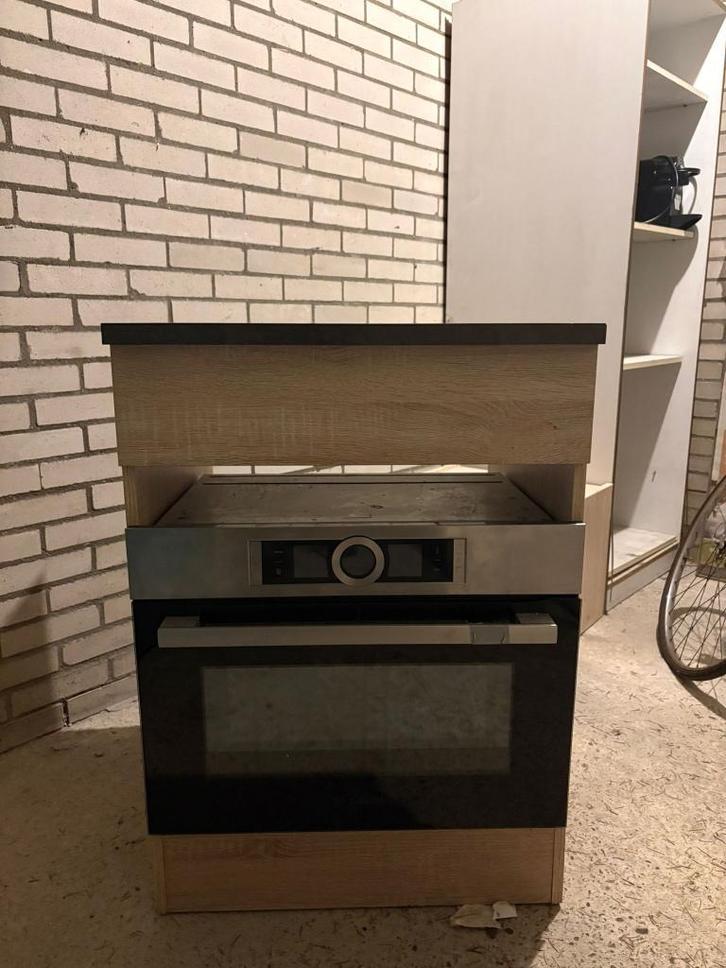 Bosch combioven, Witgoed en Apparatuur, Ovens, Gebruikt, Vrijstaand, Oven, 45 tot 60 cm, 45 tot 60 cm, Magnetronfunctie, Ophalen