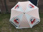 Prachtige,oude vintage parasol van Okay ijs " Dat is goed", Ophalen of Verzenden, Zo goed als nieuw